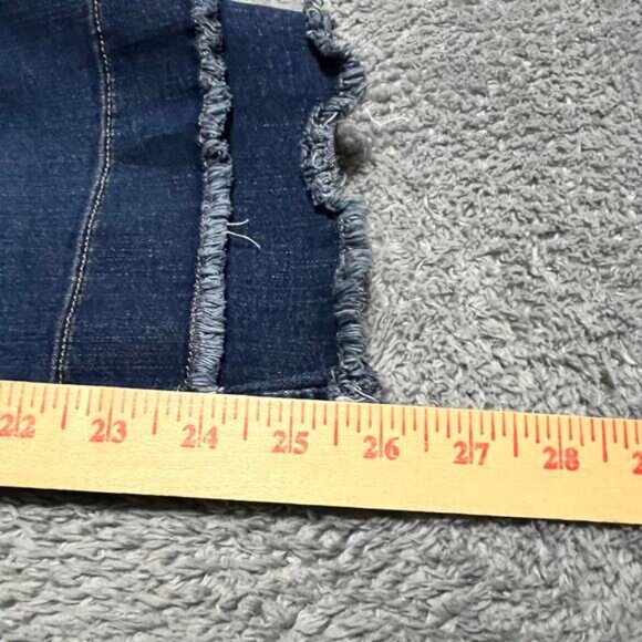Democracy Jeans Womens 10 (32x26) Mid Rise Cropped Straight Blue - Picture 9 of 11